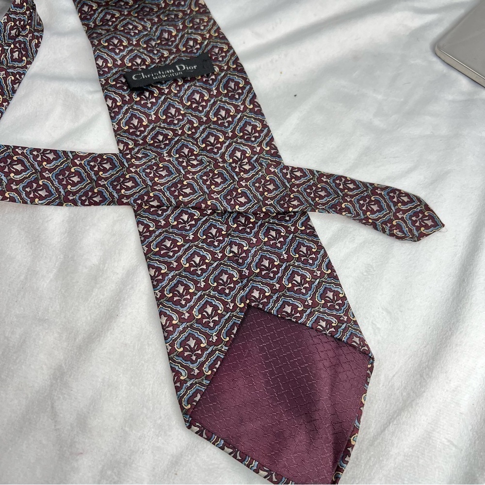CHRISTIAN DIOR Handsome Men’s Silk Tie - Picture 5 of 8